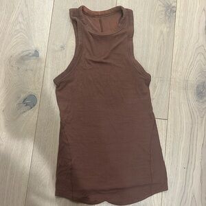 Brown Lululemon tank top.